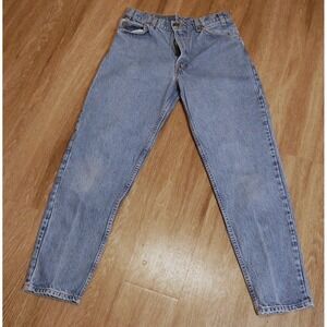 Vintage Levis 550 Orange Tab Jeans Men 33x30 Light Wash Relaxed Taper Made in US